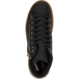 Rieker - Dames Veterboot - Zwart - Imitatieleer - Uitneembaar Voetbed