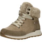 Rieker - Veterboot - Beige - Imitatieleer en Suède - Faux-Fur Rand