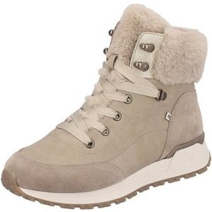 Rieker dames veterboot - Beige - Maat 43