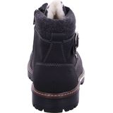 Rieker - Veterboot - Zwart - Imitatieleer - Lamswollen Voering