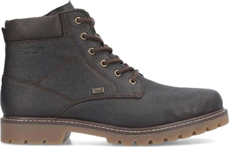 Rieker - 38842 - Enkellaarzen - Bruin - Glad Leder - Waterafstotend
