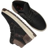 Rieker - Veterboot - Imitatieleer - Grijze Enkelkraag - Rubber Zool