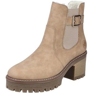 Rieker - Y8554 - Chelsea Boots - Beige - Blokhak - Medium