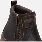 Laarzen - Zwart - Leer - Ritszakken - Blokhak - Wide Fit