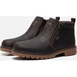 Laarzen - Zwart - Leer - Ritszakken - Blokhak - Wide Fit