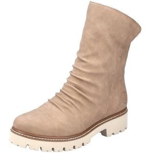 Rieker Dames Z5772 korte laarzen, beige, 41 EU