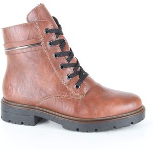 Rieker - Z2842 - Veterlaarzen - Bruin - Synthetisch
