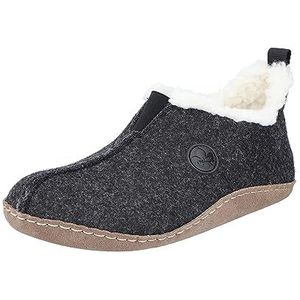 Rieker Dames 66350 Pantoffels, zwart, 41 EU