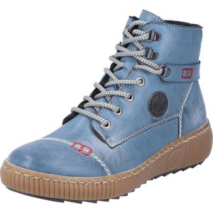 Rieker Dames Z6644 Veterlaarzen, blauw, 39 EU