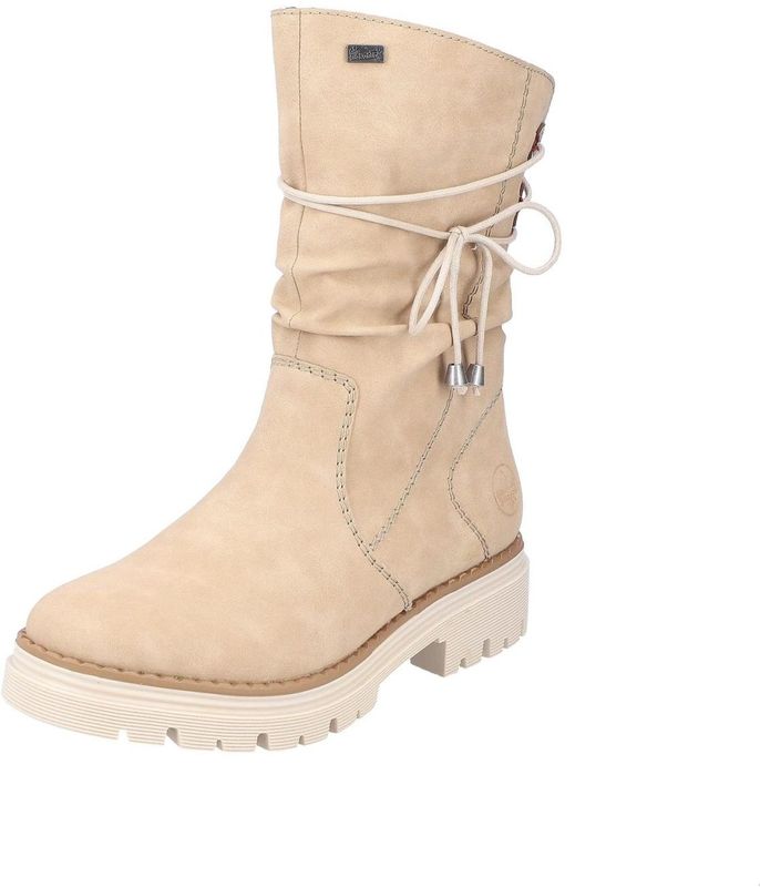 Rieker Z8550 korte laarzen voor dames, beige, 40 EU