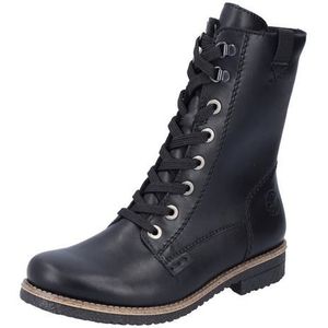 Rieker Dames 73542 veterlaarzen, zwart, 37 EU