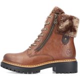 Rieker Veterboots cognac Synthetisch - Maat 40