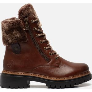 Rieker Veterboots cognac Synthetisch - Maat 39