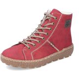 Rieker DAMES Sneakers N1022, Vrouwen Lage Sneaker,verwisselbaar voetbed,lage schoen,straatschoenen,vrije tijd,sportief,rood (rot / 33),38 EU / 5 UK