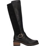 Remonte - Dames Laars - Zwart - Gladleer - Imitatiebont