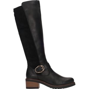 Remonte - Dames Laarzen - Zwart - Gladleer - Imitatiebont Voering