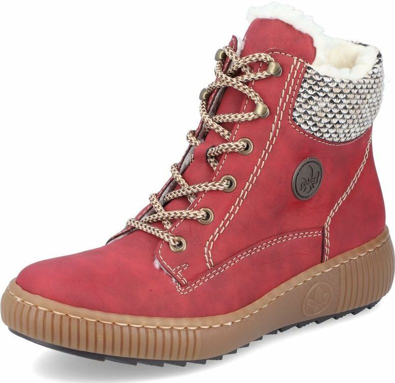 Veterlaarsjes - Effen - Imitatieleer - Gevoerd - Platte Hak