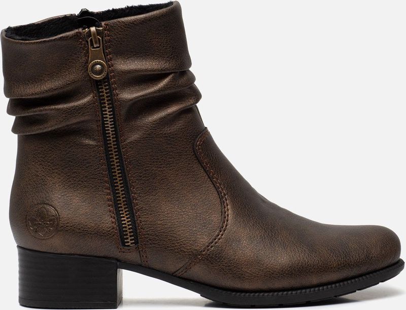 Rieker Enkellaarsjes bruin Synthetisch - Dames