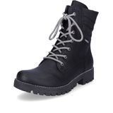 Rieker - 78520 - Enkellaarzen - Zwart - Synthetisch - Waterafstotend