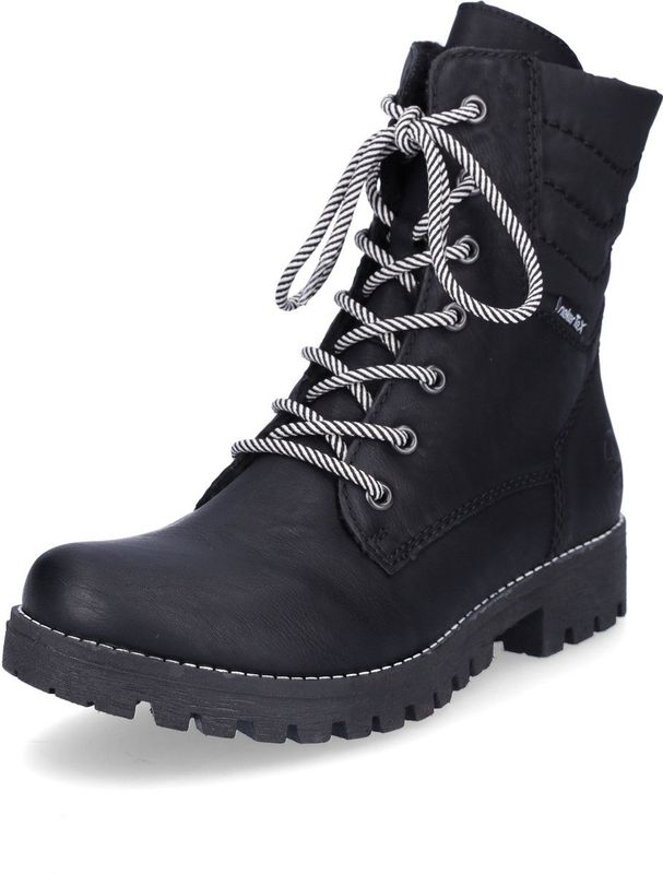 Rieker - 78520 - Enkellaarzen - Zwart - Synthetisch - Waterafstotend