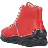 Veterlaarsjes - Effen - Imitatieleer - Ritszakken en Vetering met 8 Gaten