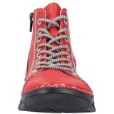 Veterlaarsjes - Effen - Imitatieleer - Ritszakken en Vetering met 8 Gaten