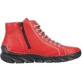 Veterlaarsjes - Effen - Imitatieleer - Ritszakken en Vetering met 8 Gaten