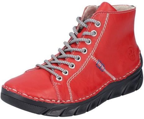 Veterlaarsjes - Effen - Imitatieleer - Ritszakken en Vetering met 8 Gaten