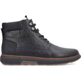 Rieker - Enkellaarsjes - Zwart - Synthetisch - Vetersluiting
