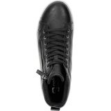 Rieker - Dames Veterboot - Nubuckleer - Zwart - Met Rits