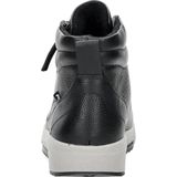 Rieker - Dames Veterboot - Nubuckleer - Zwart - Met Rits