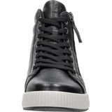 Rieker - Dames Veterboot - Nubuckleer - Zwart - Met Rits