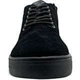 Rieker - Enkellaarsjes - Zwart - Suède - Vetersluiting