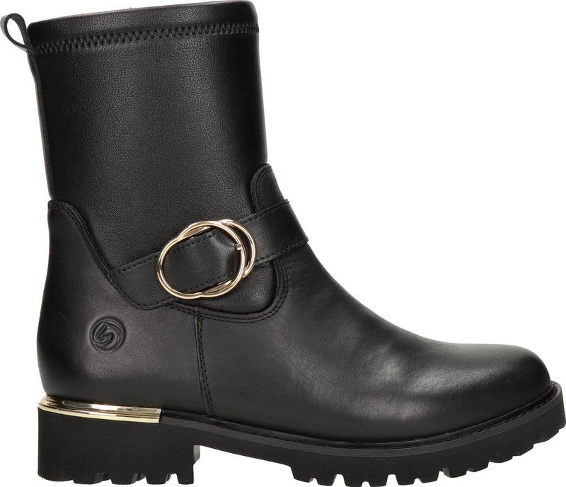 Remonte - Rits- & Gesloten Boots - Dames Laars - Zwart - Leer