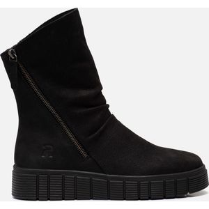 Rieker Enkellaarsjes zwart Nubuck - Dames