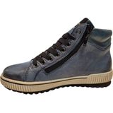 Veterboots - Donkerblauw - Platform - Vetersluiting - Crash Look