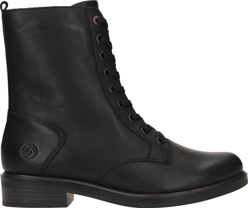 Remonte - D8388-01 - Enkellaarsjes - Zwart - Leer