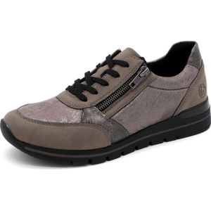 Remonte - R6700-43 Sneaker - Taupe - Imitatieleer en Stretchmateriaal