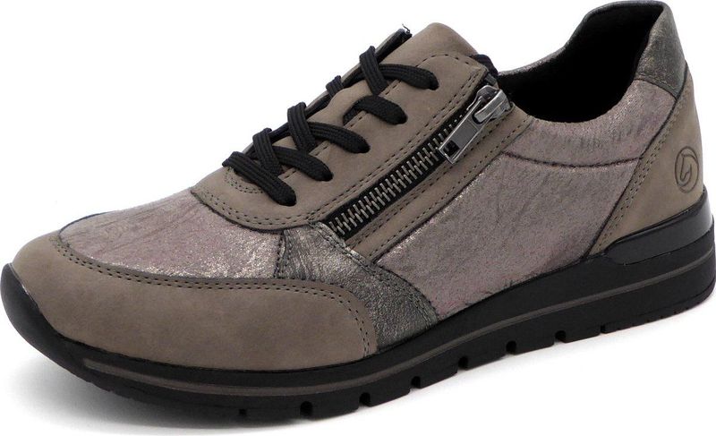 Remonte - R6700-43 Sneaker - Taupe - Imitatieleer en Stretchmateriaal