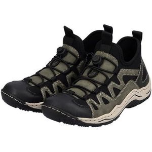 Rieker Dames L0579 lage schoenen, Groen combi, 36 EU