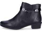 Rieker - Y0783 - Enkellaarzen - Zwart - Gevoerd - Halve Laarzen - Winterschoen