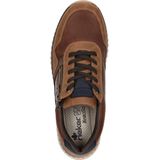 Rieker - Sneakers - Bruin - Textiel - Rits- en Vetersluiting