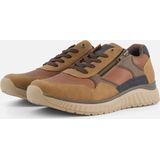 Rieker - Sneakers - Bruin - Textiel - Rits- en Vetersluiting