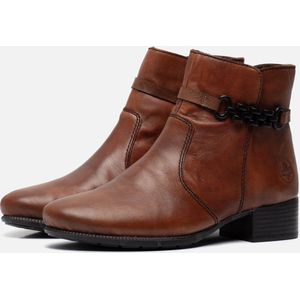 Rieker Enkellaarsjes cognac Synthetisch - Dames