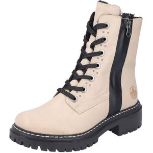 Rieker Dames 72634 veterlaarzen, beige, 38 EU