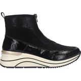 Remonte Enkellaarsjes zwart Textiel - Dames