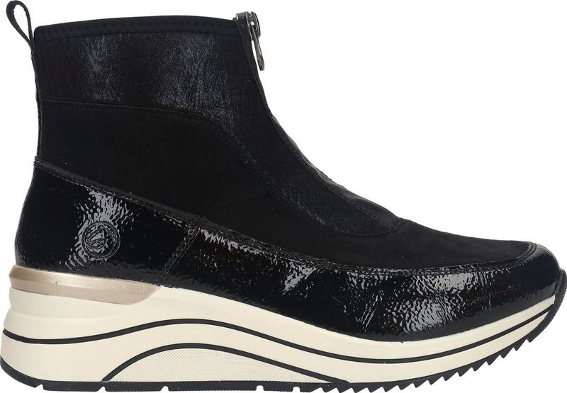 Remonte Enkellaarsjes zwart Textiel - Dames