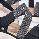 Rieker Sandale, Sommerschuh, Outdoorsandale mit regulierbaren Klettverschlüssen