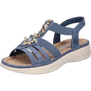 Rieker - V8549 - Sandalen - Blauw - Nabukino - Ultralicht Comfort