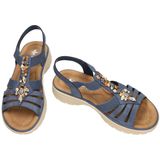 Rieker - V8549 - Sandalen - Blauw - Nabukino - Ultralicht Comfort